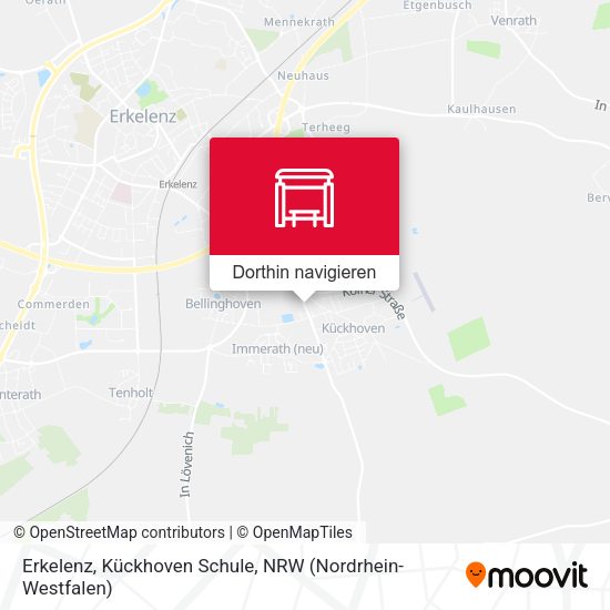Erkelenz, Kückhoven Schule Karte