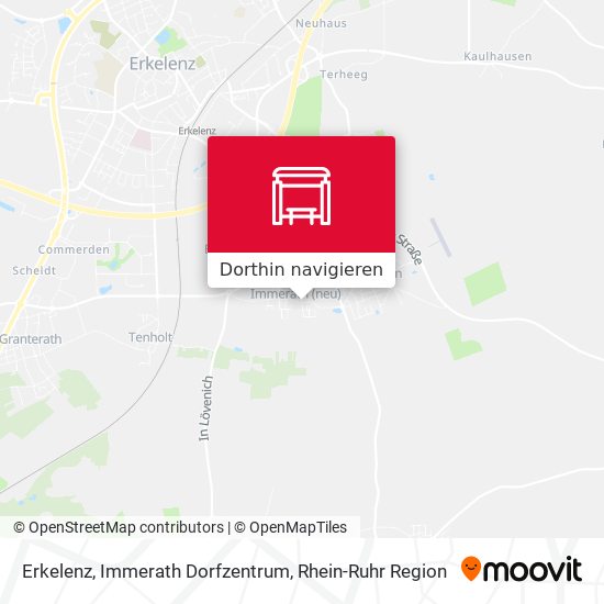 Erkelenz, Immerath Dorfzentrum Karte