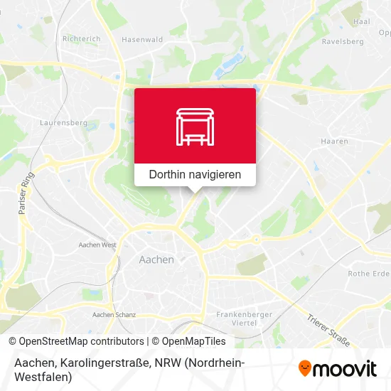 Aachen, Karolingerstraße Karte