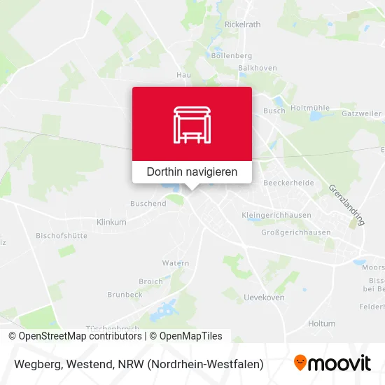 Wegberg, Westend Karte