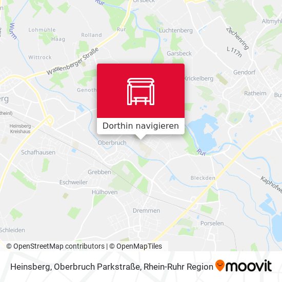 Heinsberg, Oberbruch Parkstraße Karte