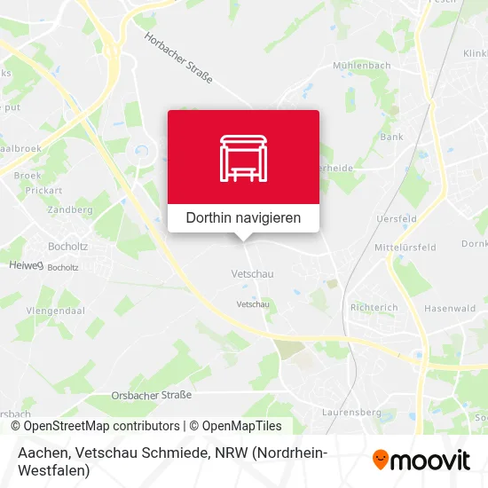 Aachen, Vetschau Schmiede Karte