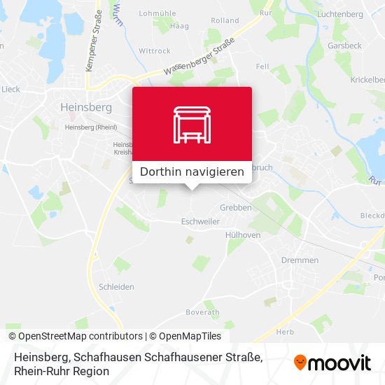Heinsberg, Schafhausen Schafhausener Straße Karte