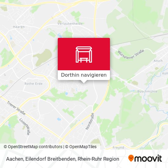 Aachen, Eilendorf Breitbenden Karte