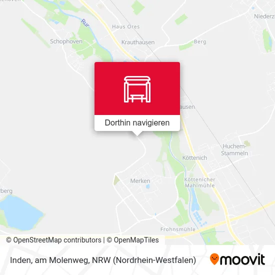 Inden, am Molenweg Karte