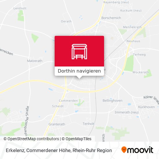 Erkelenz, Commerdener Höhe Karte