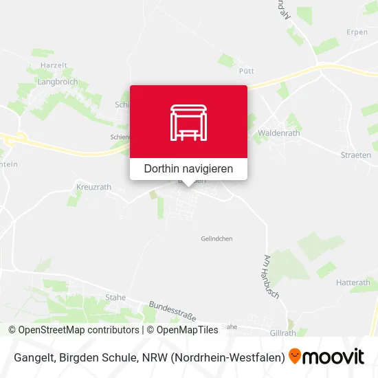 Gangelt, Birgden Schule Karte