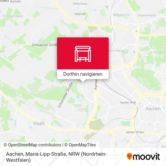 Aachen, Maria-Lipp-Straße Karte