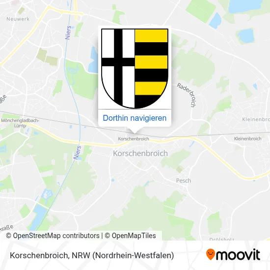 Korschenbroich Karte