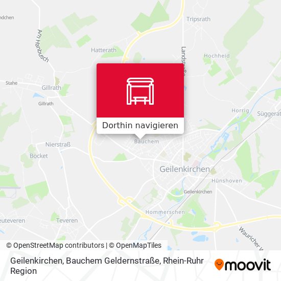 Geilenkirchen, Bauchem Geldernstraße Karte