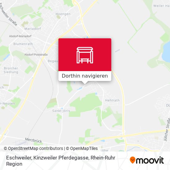 Eschweiler, Kinzweiler Pferdegasse Karte