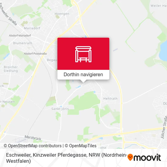 Eschweiler, Kinzweiler Pferdegasse Karte