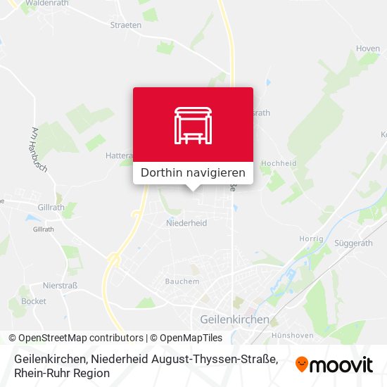 Geilenkirchen, Niederheid August-Thyssen-Straße Karte