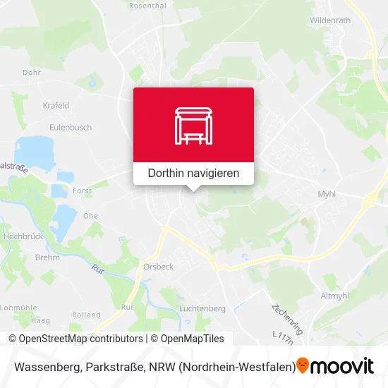 Wassenberg, Parkstraße Karte