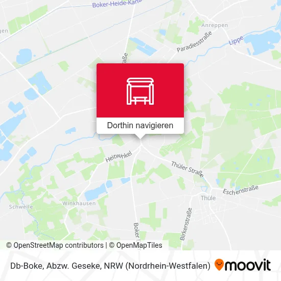 Db-Boke, Abzw. Geseke Karte