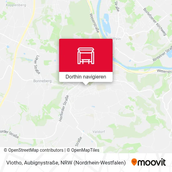 Vlotho, Aubignystraße Karte
