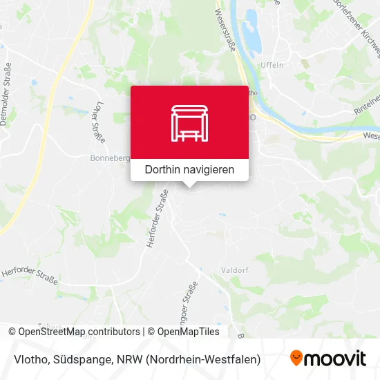 Vlotho, Südspange Karte