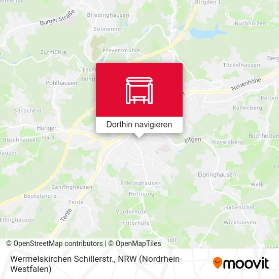 Wermelskirchen Schillerstr. Karte