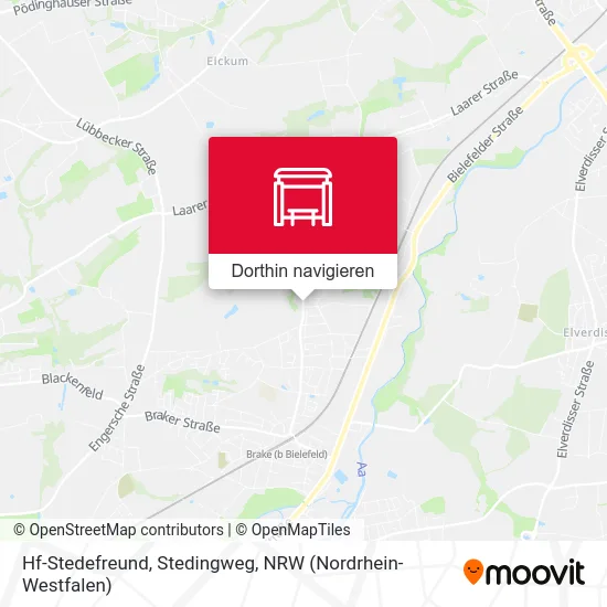 Hf-Stedefreund, Stedingweg Karte