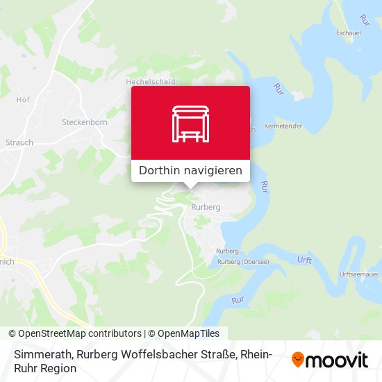 Simmerath, Rurberg Woffelsbacher Straße Karte
