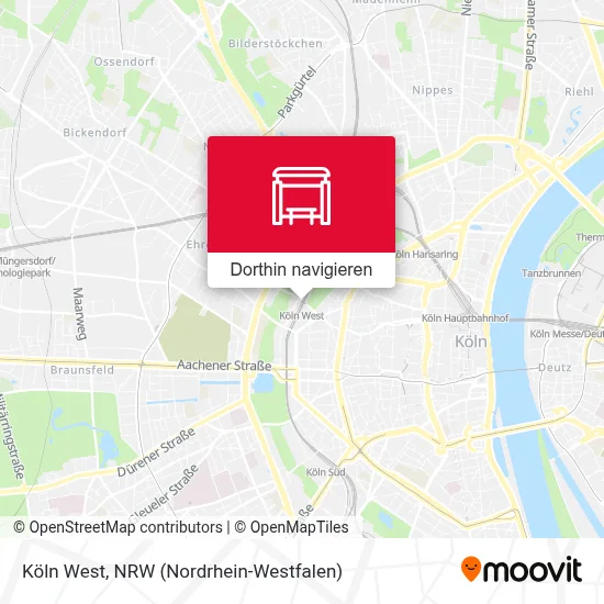 Köln West Karte