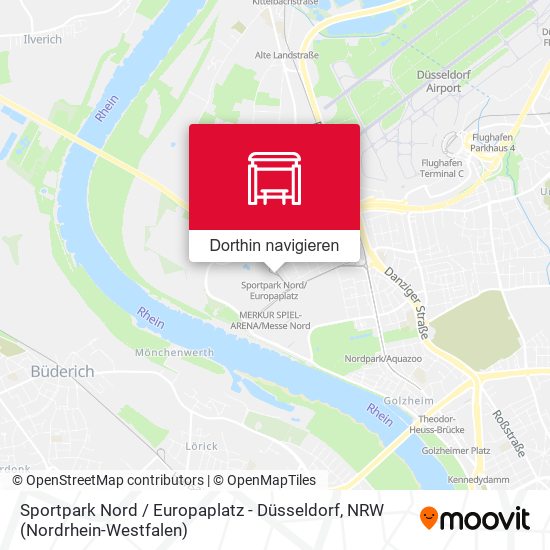 Sportpark Nord / Europaplatz - Düsseldorf Karte