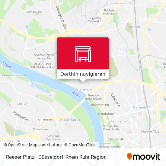 Reeser Platz - Düsseldorf Karte