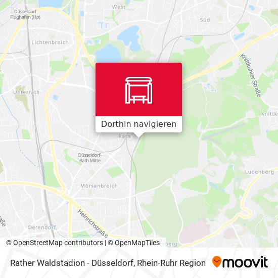 Rather Waldstadion - Düsseldorf Karte