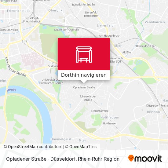 Opladener Straße - Düsseldorf Karte