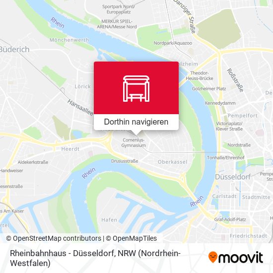 Rheinbahnhaus - Düsseldorf Karte