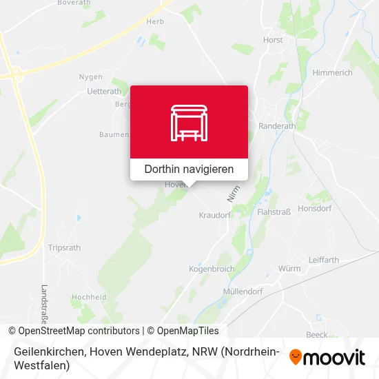 Geilenkirchen, Hoven Wendeplatz Karte