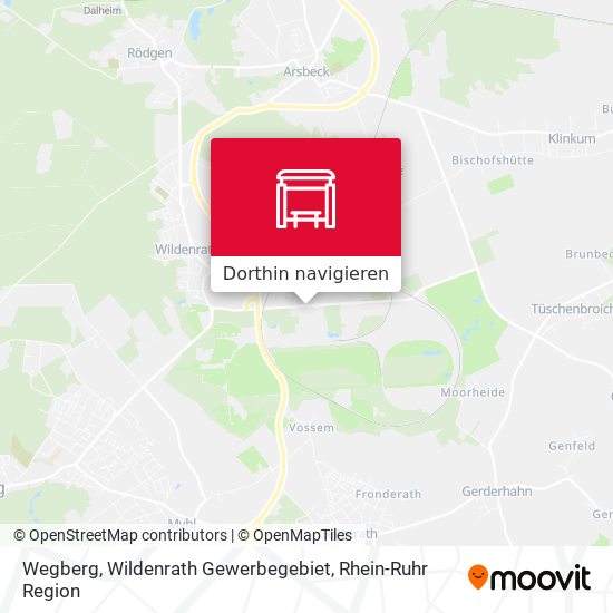Wegberg, Wildenrath Gewerbegebiet Karte