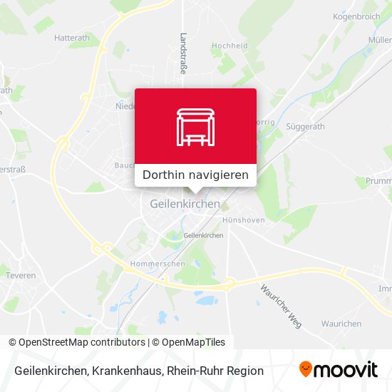 Geilenkirchen, Krankenhaus Karte
