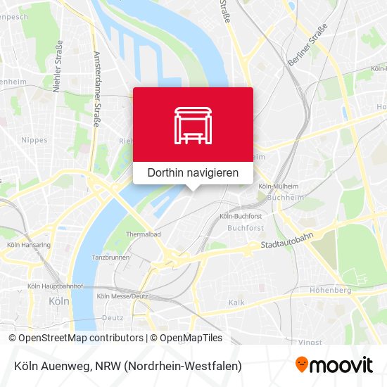 Köln Auenweg Karte