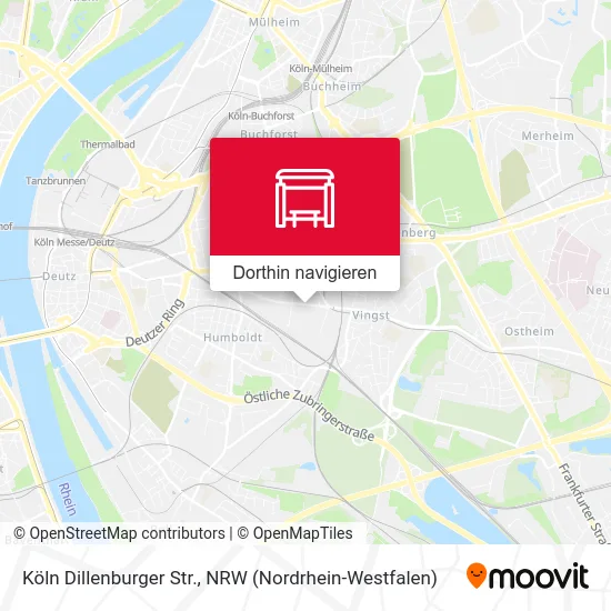 Köln Dillenburger Str. Karte