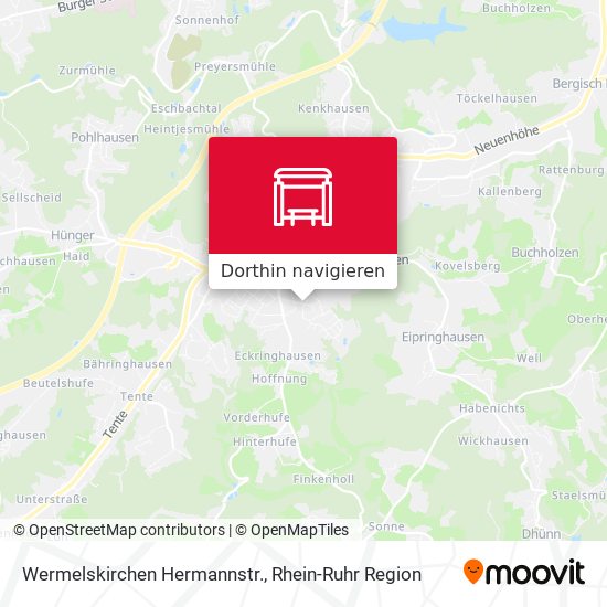 Wermelskirchen Hermannstr. Karte