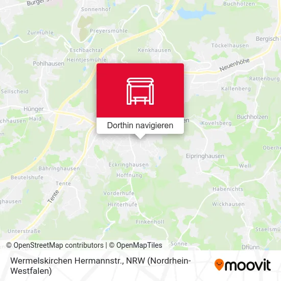 Wermelskirchen Hermannstr. Karte