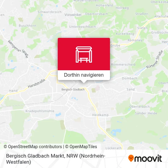 Bergisch Gladbach Markt Karte