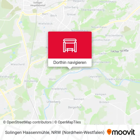 Solingen Haasenmühle Karte