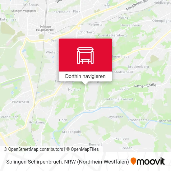 Solingen Schirpenbruch Karte