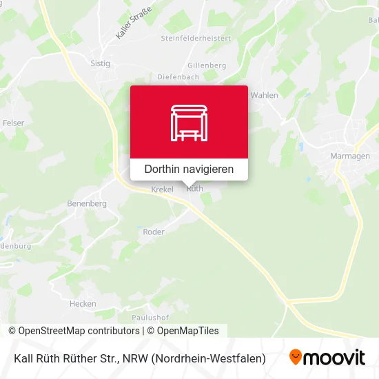 Kall Rüth Rüther Str. Karte