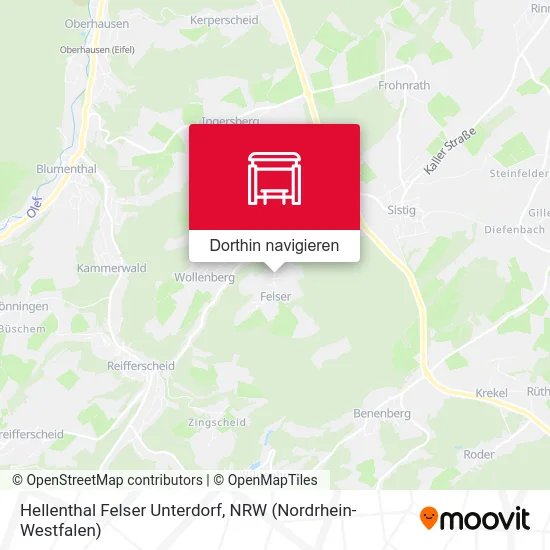 Hellenthal Felser Unterdorf Karte