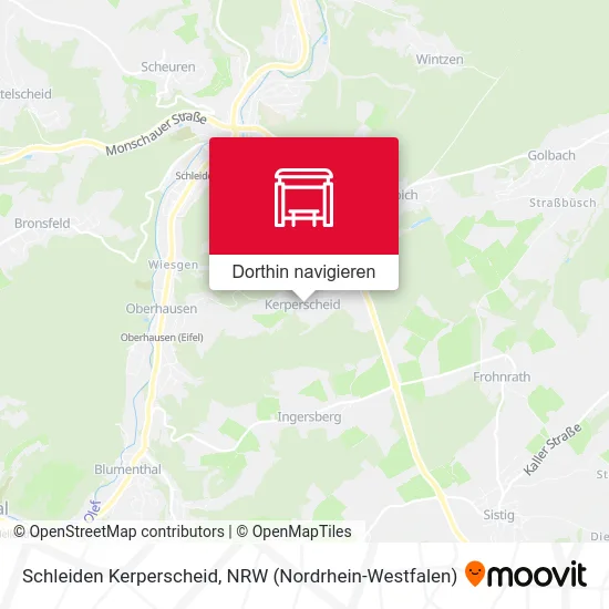 Schleiden Kerperscheid Karte