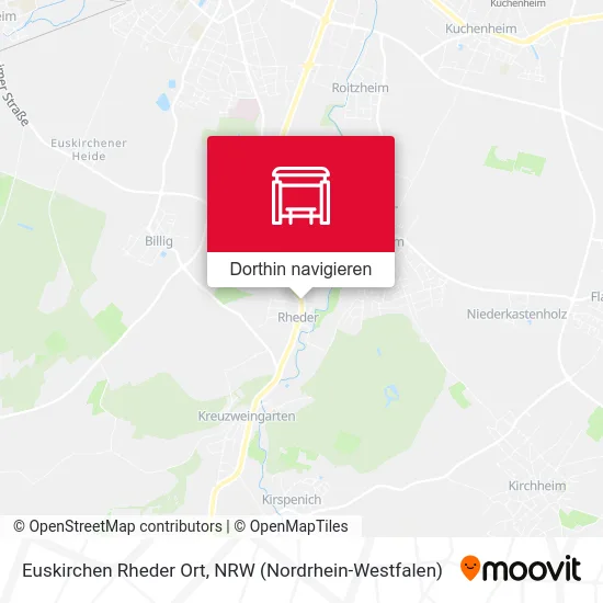 Euskirchen Rheder Ort Karte