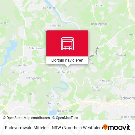 Radevormwald Mittelstr. Karte