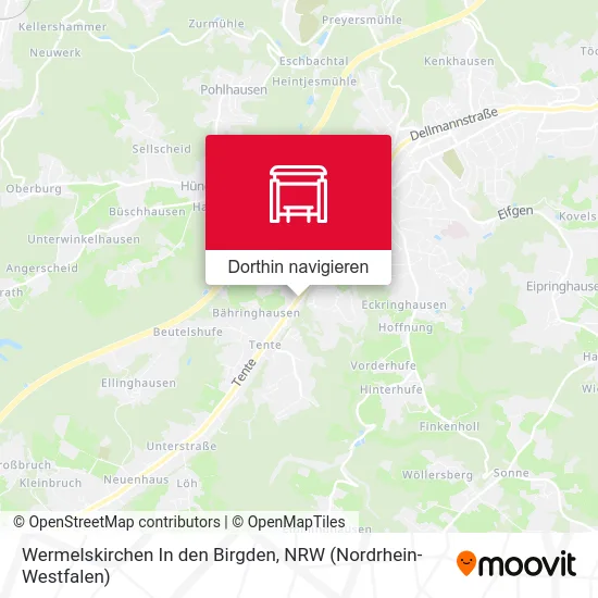 Wermelskirchen In den Birgden Karte