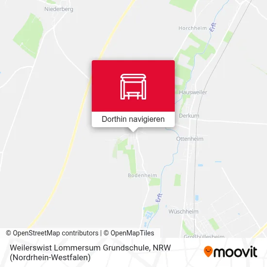 Weilerswist Lommersum Grundschule Karte