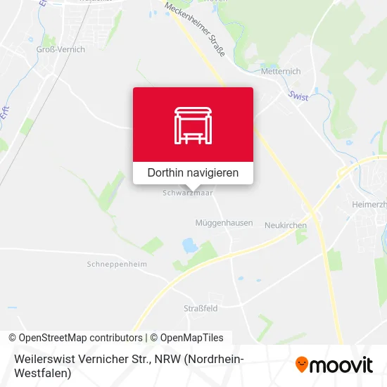 Weilerswist Vernicher Str. Karte