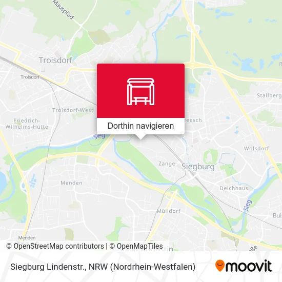 Siegburg Lindenstr. Karte