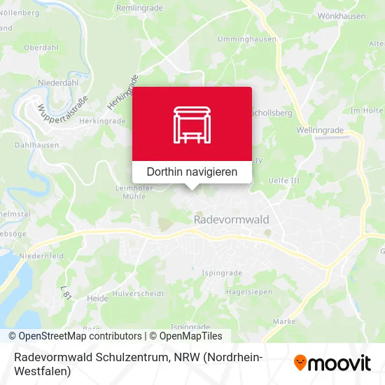 Radevormwald Schulzentrum Karte